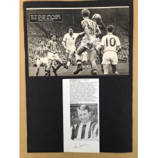 Signed picture of Ray Barlow the West Bromwich Albion footballer. 